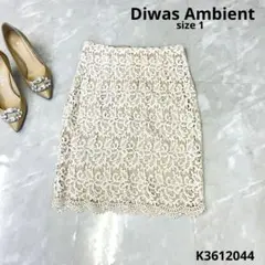 Diwas Ambient レーススカート　膝丈スカート　スカート　ホワイトのサムネイル