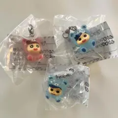 クレヨンしんちゃん ガチャガチャ めじるしアクセサリー みんなでくまパジャマ