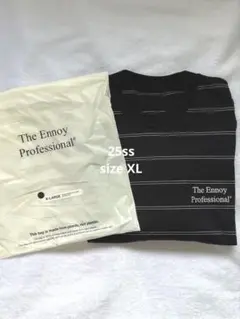 PANEL BORDER S/S T-SHIRT (BLACK) ENNOY