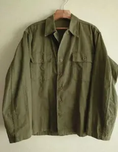 HERILL U.S.N. LINEN SHIRTS olive drab 3 - メルカリ