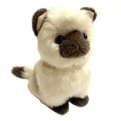 3F 【ヴィンテージ】シャム猫 ぬいぐるみ 青い目 レトロ アンティーク
