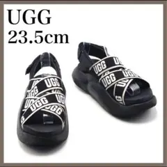 入荷困難 激レア UGG LA CLOUD ブラック サンダル 厚底