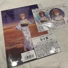 五等分の花嫁　中野三玖　アクリルアートパネル　缶バッジ