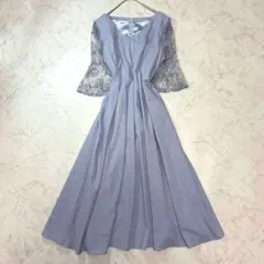 訳あり美品 ガール パーティードレス オケージョンドレス L レース 5部丈