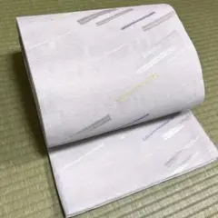 夏帯 ベージュブラウン系 絽綴れ 名古屋帯 無地 有松絞り 絞り浴衣
