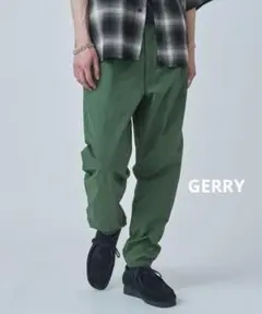 GERRY ナイロンワッシャーイージージョガーパンツ　グリーン　サイズL