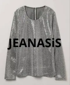 アソートグリッターLS TEE JEANASIS ジーナシスグレー