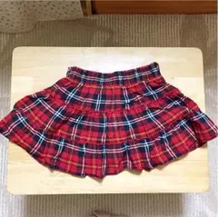 リズリサドール 赤 チェック ミニスカート