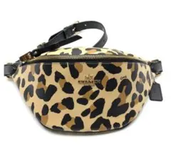 coach ヒョウ柄　ボディバッグ