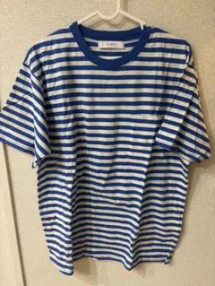 INHERIT 青白ストライプ Tシャツのサムネイル