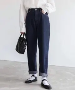 BONLECILL ハイウエスト デニムパンツ