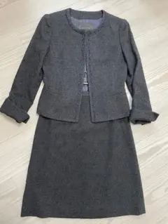 UNTITLED グレー ツイード ジャケット・スカートセット　美品