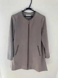 グレー ジップアップ アウター