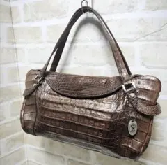 フェンディFENDI メタリッククロコ型押しショルダーバッグ - メルカリ