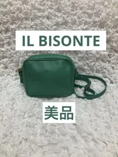 きし様専用⭐︎【美品】【正規品】IL BISONTE ショルダーバッグ　グリーン