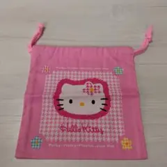 ハローキティ ピンク巾着袋 1997年製　　レア