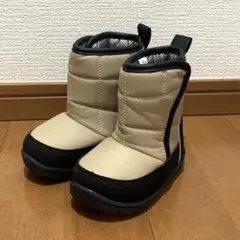 キッズ用 中綿入り防寒ブーツ ベージュ 14.0cmのサムネイル
