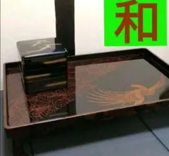 平安 鴨月 作 高台寺蒔絵 炉縁『即中斎 書付』共箱 茶道具 京漆 木製