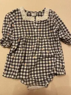 長袖ロンパース　バースデイ　フタフタ　80 美品