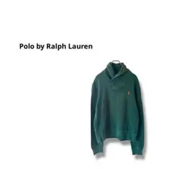【ポロバイラルフローレン】スウェット　長袖　ワンポイント　緑　M175/96A
