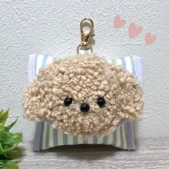 ☆めぴちゃ様専用☆GPSケース ベージュくまちゃん /合皮ピンクベージュ