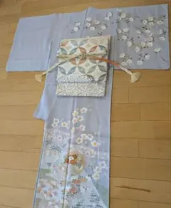 訪問着フルセット　春秋柄　淡藤　結婚式　入学式　卒園式　七五三　訪問着セットのサムネイル