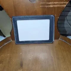 非売品　ネイビー革フォトフレーム