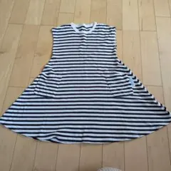 URBAN RESEARCHワンピース135（130〜140）紺色ボーダー