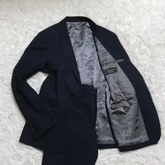 美品⭐️エポカウォモ　セットアップスーツ　メッシュ　ネイビー　シングル　サイズ50