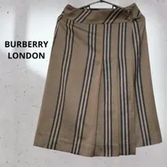 BURBERRY LONDON バーバリーロンドン 前面プリーツ 巻きスカートのサムネイル