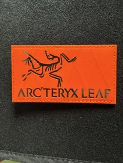 Arcteryx LEAF ワッペン　オレンジ サバゲー ベルクロ　ミリタリー