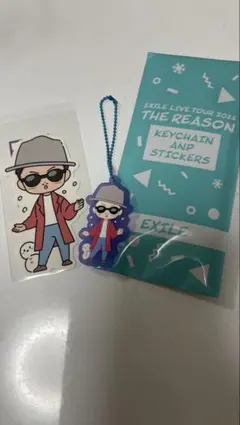 THE REASON EXILE ATSUSHIラバーキーホルダー ステッカー