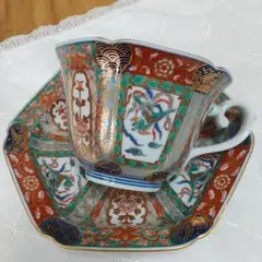 有田焼　華楽窯　青紫装飾の陶磁器皿6枚セット 有田焼 華楽窯 青紫装飾の陶磁器皿6枚セット