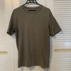 UNIQLO クルーネック 半袖Tシャツ カーキ M