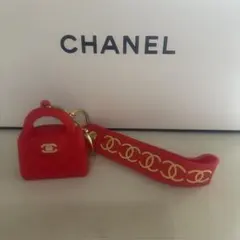 新品未使用品】CHANEL キルティングミニバッグ型キーホルダー ブラック