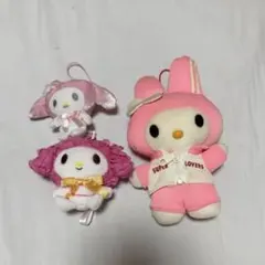マイメロディ サンリオ SUPERLVERS ぬいぐるみ キーホルダー 平成