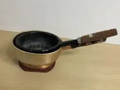 茶道具 銅製手付火入 灰ならし付き 2点セットアンティーク （火起こし・台十能） 茶道具 銅製手付火入 灰ならし付き 2点セットアンティーク （火起こし