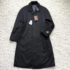 未使用 2XL相当 バレストリーノ カシミヤ100 ロングコート ビジネス 黒