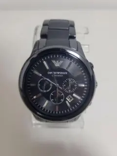 【専用箱付き】エンポリオアルマーニ　ブラック 腕時計