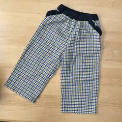 ブランシェス　子供用 チェック柄 ワイドパンツ