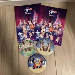 香港ディズニーランド 20周年 缶バッジ 3種セット