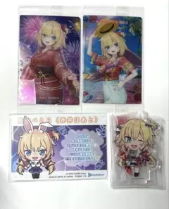 赤井はあとカード、アクリルスタンドセット