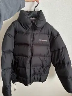 FIRST DOWN ブラック ダウンジャケット