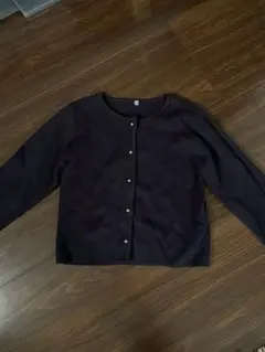 金ボタンニットカーディガン レディース ダークネイビー Mサイズ
