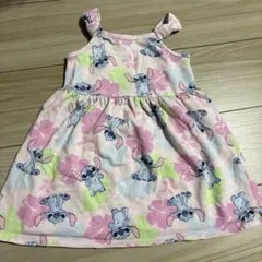 スティッチ プリント ワンピース