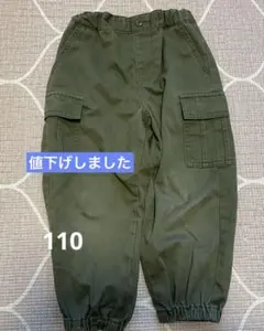 UNIQLOカーゴパンツ オリーブグリーン 110センチ