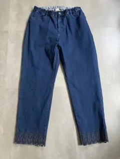 ドラッグストアーズ 裾刺繍 デニムパンツ Fのサムネイル