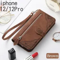 新品■iPhone12/12Pro 手帳型　おサイフケータイ