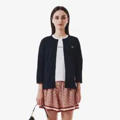 完売品　Lacoste ネイビー カーディガン 長袖のサムネイル