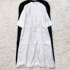 【美品】マカフィー スーパーライトモールスキンピンタックワンピース 定価2.5万のサムネイル